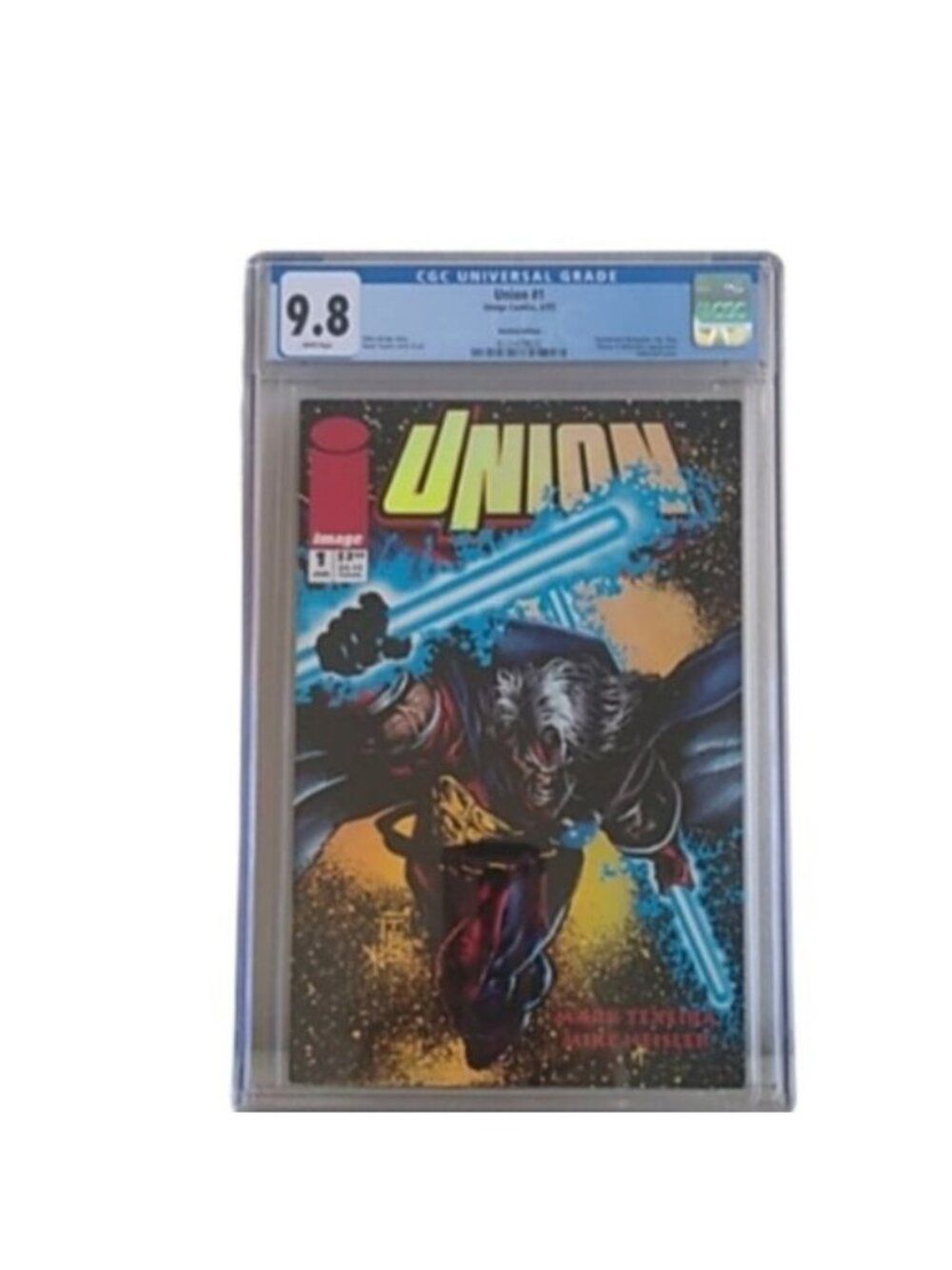 Image Comics Union #1 6/93 9.8 CGC Graded Embossed Cover Holofoil Edition